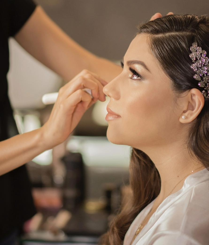 Bridal hair and makeup trial 